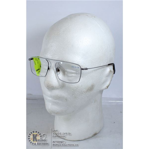 NEW C ZONE EYEGLASS FRAMES U1201 SILVER 56-18-145