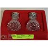 Image 1 : SET OF NOS UNUSED LEAD CRYSTAL SALT & PEPPER