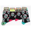 Image 1 : NEW SUGAR SKULL THEME SOCKS PINK SIZE 9-11, GREEN