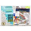 2 NEW INSPIRING COLORING BOOKS WITH PENCIL