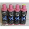 Image 1 : LOT OF 4 CRAZY COLOR SHAMPOO-  BLUE