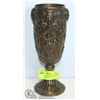 Image 1 : VINTAGE PEWTER PELTRATO 90% VASE-CHERUBS. 9?