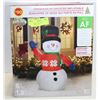 Image 1 : SNOWMAN IN SWEATER INFLATABLE 6' TALL