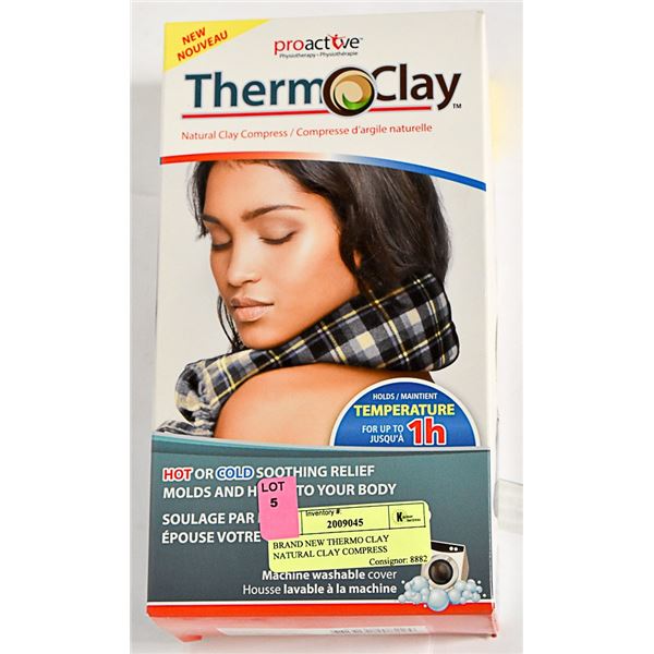 BRAND NEW THERMO CLAY NATURAL CLAY COMPRESS