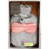 Image 1 : AROMAHOME FAUX FUR HOT WATER BOTTLE W/ SATIN