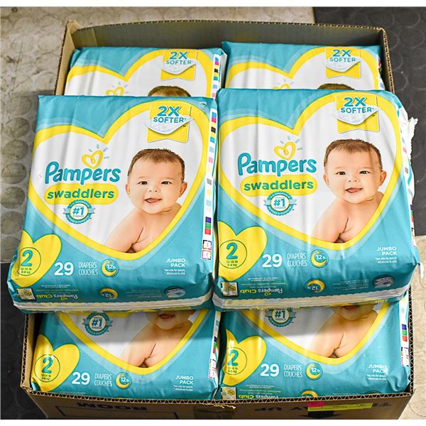 FLAT OF PAMPERS SIZE 2 DIAPERS