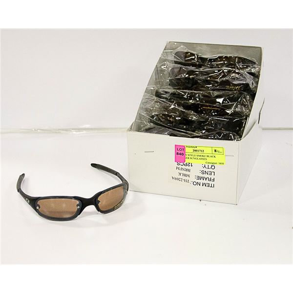 OAKLEY STYLE SMOKE BLACK DESIGNER SUNGLASSES