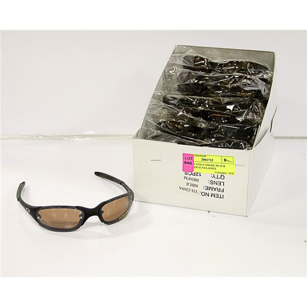 OAKLEY STYLE SMOKE BLACK DESIGNER SUNGLASSES