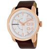 Image 1 : NEW DIESEL WHITE DIAL BROWN STRAP 46MM MSRP $230