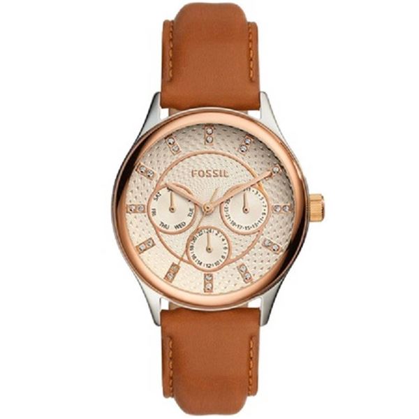 NEW FOSSIL TRIPLE CHRONO WATCH W/ CRYSTAL MARKERS