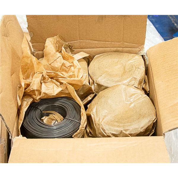 BOX LOT OF 16 ROLLS OF TIE WIRE