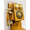 Image 2 : VINTAGE WOODEN WALL ROTARY PHONE