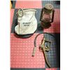Image 1 : OLD ANTIQUE LANTERN/GAS HANDLEWITH BAG & SCYTHE