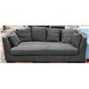 SHOWHOME CHARCOAL COLOURED SOFA W/ ACCENT