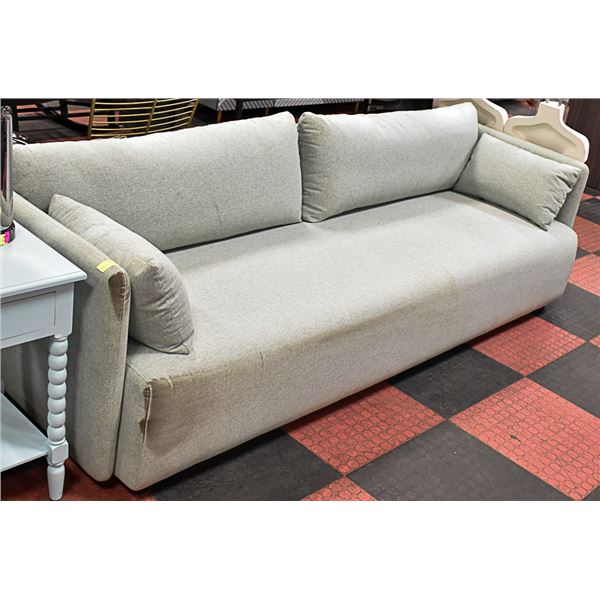 SHOWHOME LIGHT GREY SOFA WITH ACCENT PILLOWS