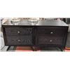 Image 1 : SHOWHOME PAIR OF MATCHING BLACK END TABLES