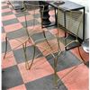 Image 1 : SHOWHOME PAIR OF BRASS COLOURED METAL CHAIRS