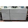 Image 1 : SHOWHOME GREY DRESSER W/ GEOMETRICAL DESIGN