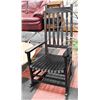 Image 1 : SHOWHOME BLACK WOODEN ROCKING CHAIR
