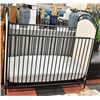 Image 1 : SHOWHOME CRIB W/ MATTRESS -BLACK METAL FRAME