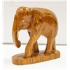 Image 1 : HAND CARVED WOOD ELEPHANT WITH TUSKS