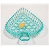 Image 3 : BOHEMIAN COLORED CRYSTAL MINI TRAYS GLASS NIB