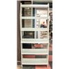 Image 1 : WHITE STORAGE SHELF 33" X 11" X 78" HIGH W/ 6 SHELVES