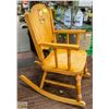 Image 2 : CHILDREN'S VINTAGE WOODEN ROCKING CHAIR