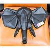 SHOWHOME BLACK ELEPHANT HANGING DECOR PIECE