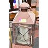 Image 1 : SHOWHOME OUTDOOR DECOR LANTERN PINK COLOURED