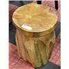 SHOWHOME SOLID WOOD STOOL  APPROX 16" TALL