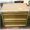 Image 1 : 2 DRAWER NIGHT STAND APPROX 21" TALL 24" LONG