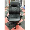 NEW BLACK LEATHERETTE HYDROLIC LIFT OFFICE CHAIR