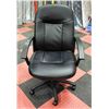 NEW BLACK LEATHERETTE HYDROLIC LIFT OFFICE CHAIR