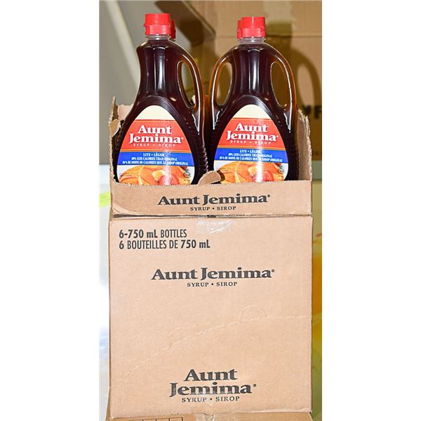 AUNT JEMIMA LITE 50% LESS CALORIES CASE OF 6-750ML