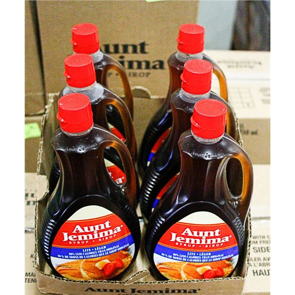 AUNT JEMIMA LITE 50% LESS CALORIES CASE OF 6-750ML