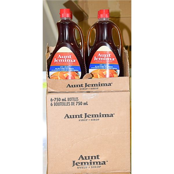AUNT JEMIMA LITE 50% LESS CALORIES CASE OF 6-750ML