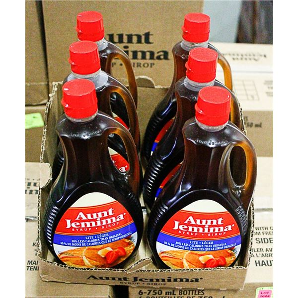 AUNT JEMIMA LITE 50% LESS CALORIES CASE OF 6-750ML