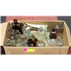 Image 1 : BOX OF OLD MEDICINE BOTTLES