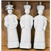 Image 1 : 3 WHITE ASIAN STATUE DECOR PIECES