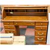 Image 1 : OAK TONE ROLL TOP DESK