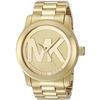 Image 2 : NEW MICHAEL KORS 43MM MK LOGO GOLD TONE MSRP $311