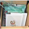 Image 1 : BOX LOT WITH ASSORTED PICTURES