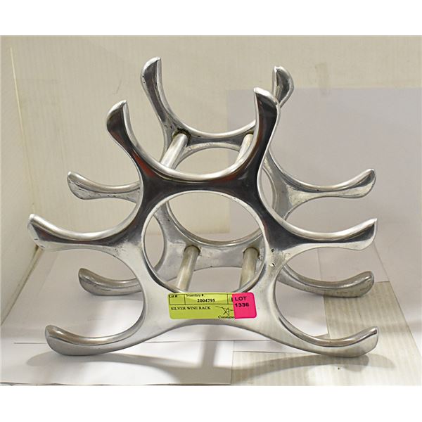 SILVER WINE RACK