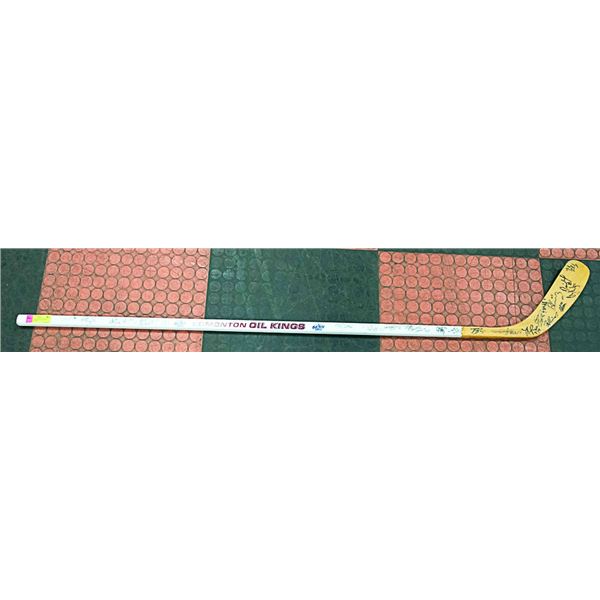 SIGNED EDMONTON OIL KINGS HOCKEY STICK