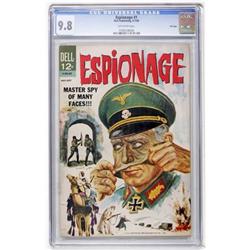 Espionage #1 File Copy (Dell, 1964) CGC NM/MT