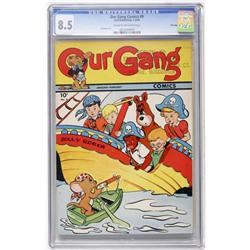 Our Gang #9 (Dell, 1944) CGC VF+ 8.5 Cream to