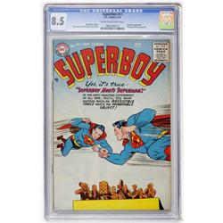 Superboy #47 (DC, 1956) CGC VF+ 8.5 Cream to