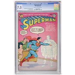Superman #91 (DC, 1954) CGC VF- 7.5 Cream to
