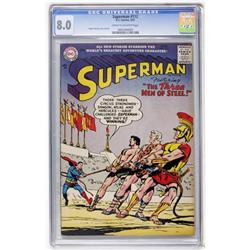 Superman #112 (DC, 1957) CGC VF 8.0 Cream to